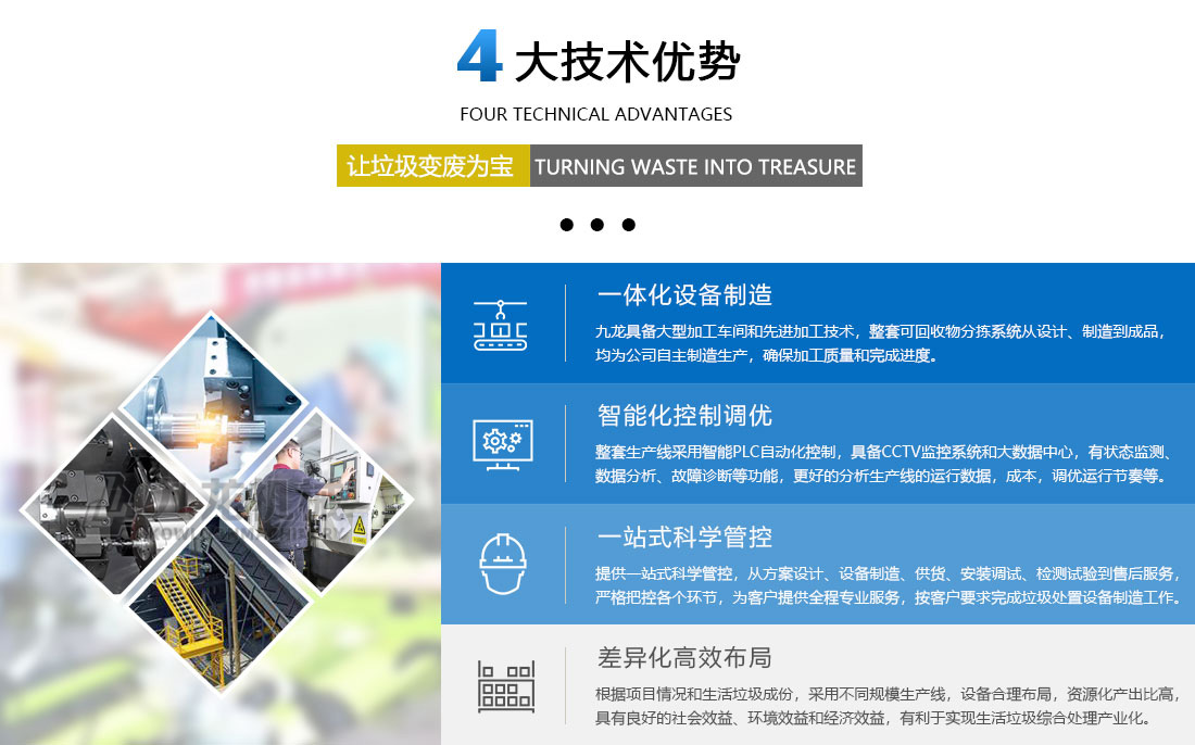 生活垃圾分揀處理設備優勢 生活垃圾分揀處理設備優勢